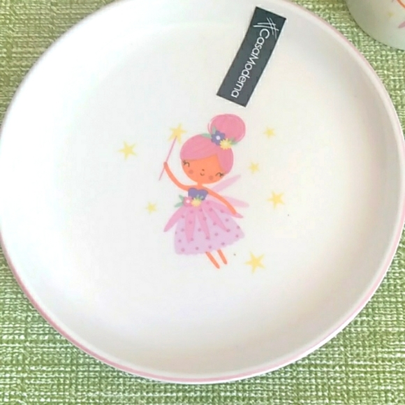 CasaModerna NWT baby plate  cup set with fairy design - Picture 2 of 3
